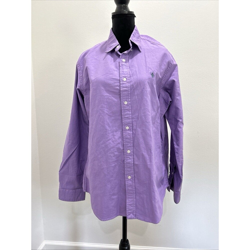 Polo Ralph Lauren Womens Sz Large Shirt Classic Fit Oxford NWT